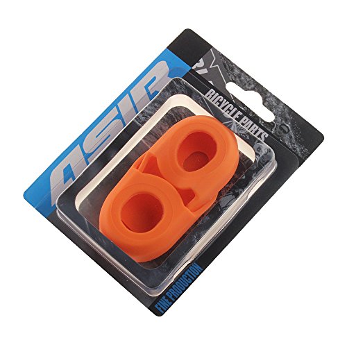 MostaShow ASIR Crankset Crank Protective Sleeve Protector Mountain Bike Parts Road Bike Fixed Gear Bicycle Protective Cover Boots 2Sets (Orange)