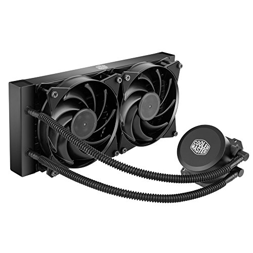 Cooler Master MasterLiquid Lite 240 All-in-one CPU Liquid Cooler with Dual Chamber Pump, INTEL/AMD with AM4 Support