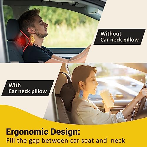 anzhixiu Car Neck Pillow for Driving Memory Foam Car Pillow for