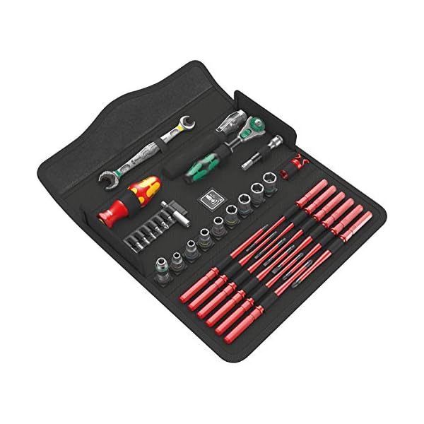 Wera 05135926001 KK W 1 Kraftform Kompakt W1 Wartung, 1/4" x 10 mm, Werkzeug-Set, 35-teilig Schwarz StÃ¼ck