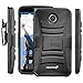 Fosmon STURDY Shock Absorbing Dual Layer Hybrid Holster Cover Kickstand Case for Google Nexus 6 (Black)