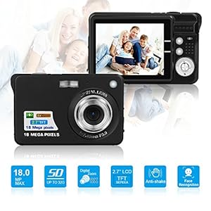 HD Mini Digital Camera with 2.7 Inch TFT LCD Display, Digital Video Camera Black-- Sports,Travel,Camping,Birthday&Christmas Gift