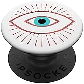 Red Evil Eye White PopSockets Adhesive PopGrip