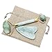 Jade Roller for Face Anti-Aging Massage Facial Roller with Gua Sha Scraping Tool for Spa Face Massage Anti Aging Therapy Beauty Sliming Healing Rejuvenation