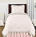 Sweet Jojo Designs 2-Piece Gold and White Polka Dot Window Treatment Panels Curtains for Amelia Bedding Collection