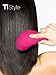 Original Adults and Kids Detangling Brush - Pain-Free Detangler Brush for Natural, Wet, Curly, Thick, Dry and Straight Hair - Detangling Hair Brushes for Women by TI Style (Hot Pink)