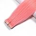 HAIQUAN Tape In Light Pink 20Pcs Human Hair Extensions 20 Inch 30g/pack Slilky Straight Seamless Skin Weft Remy Hair