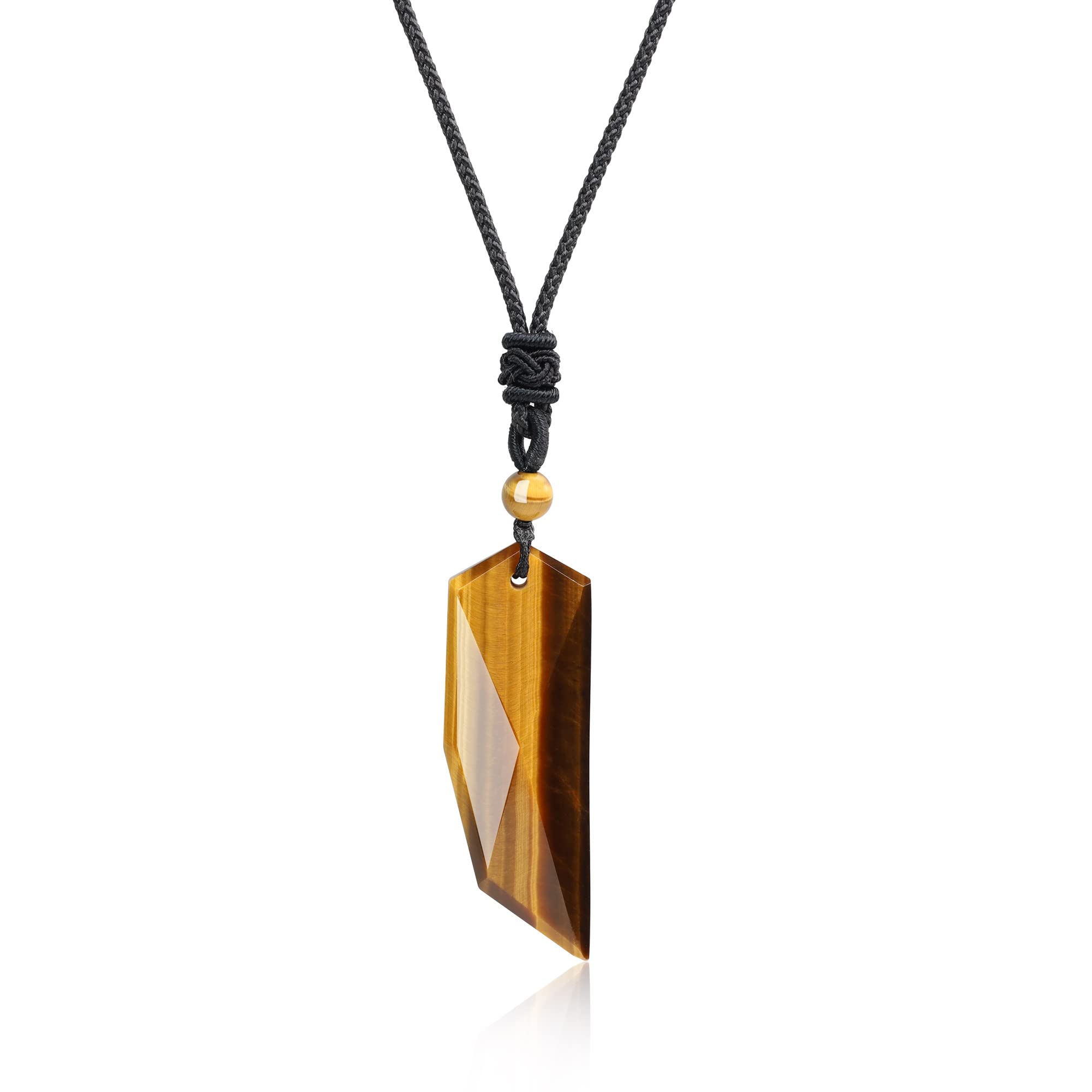 COAI Wolf Tooth Amulet Tiger Eye Stone Necklace for Men — image 1