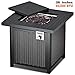 TACKLIFE Gas Fire Table, Auto-Ignition Outdoor Propane Gas Fire Pit Table with Cover, 28 inch 50,000 BTU
