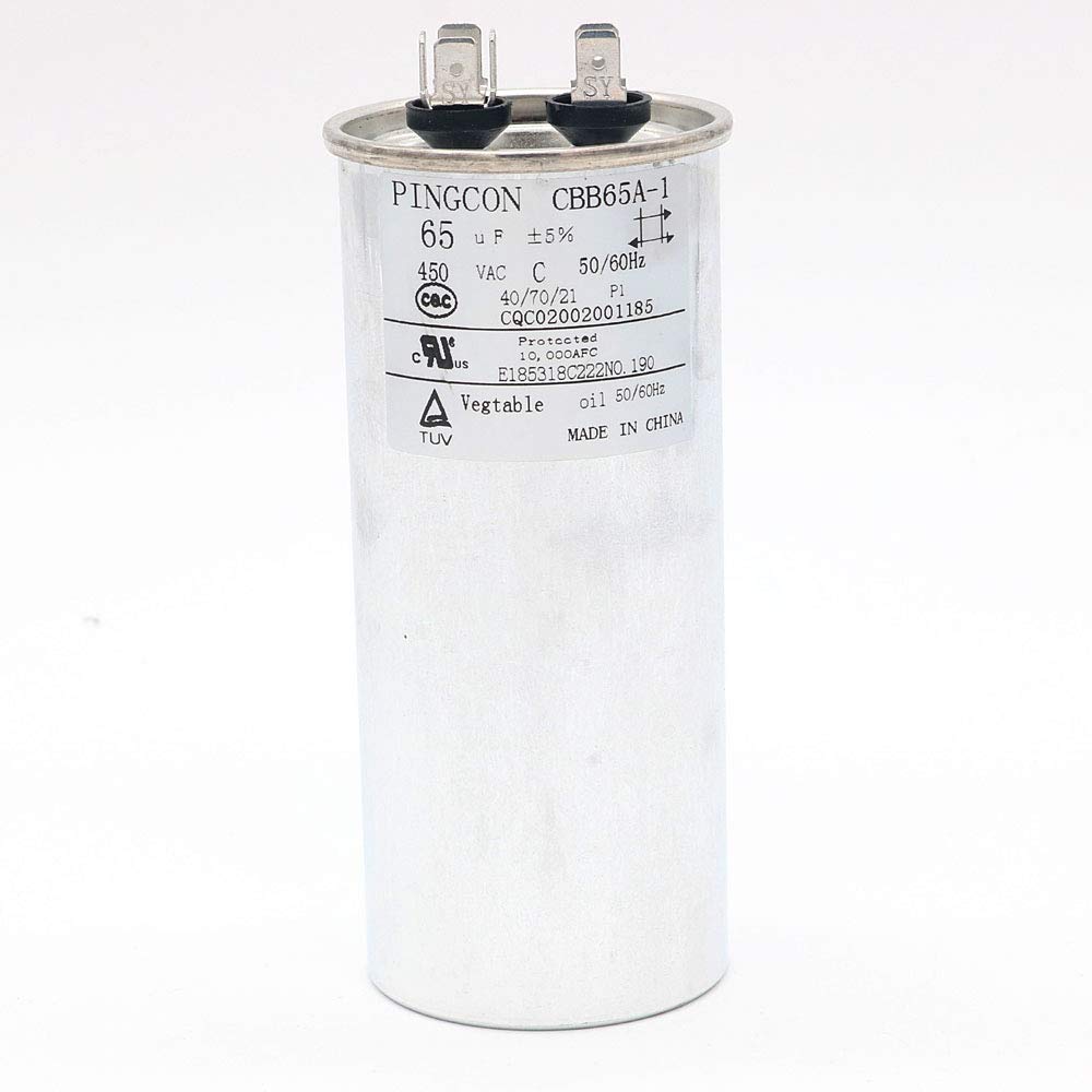 DollaTek 65uF CBB65 Capacitor Motor Running for Air Conditioner 450VAC SH 40/70/21 50/60Hz