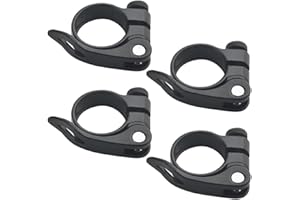 XINGYHENG 4Pcs Bicycle Seat Clamp Mountain Bike Road 28.6mm 31.8mm 34.9mm Aluminum Alloy Bike Bicycle Quick Release Seatpost 