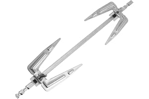 Angoily Rotisserie Meat Forks Air Fryer Fork Grill Spit Rod Stainless Steel Roast Chicken Fish Forks for Home Picnic BBQ Camping(NO screws)