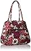 Vera Bradley Women's Cotton Turnlock Satchel Purse, Rosewood, One Size