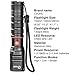 CVLIFE LED Flashlight Waterproof Adjustable Outdoor Flashlight with Charger and Battery