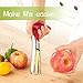 BARIHO SHC015, New Premium Corer, Stainless Steel Apple or Pear Core Remover Tool for Home and Kitchen with Sharp Serrated Blade, 7, Red