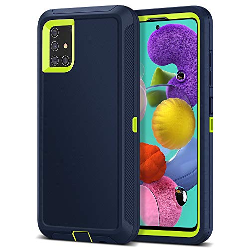 Jiunai Samsung A51 Case, 3-Piece Protective Dual Layer Outdoor