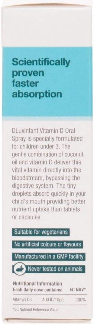 BetterYou D Lux Infant Vit D Oral Spray 15ml X 4 (Pack of 4), 15 ml (Pack of 4) - Image 4