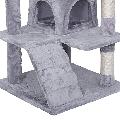 53 Inches MultiLevel Cat Tree Stand House Furniture Kittens Activity