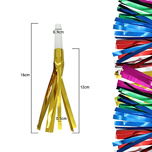 2 Musical+Metallic+Noisemaker+Blowouts+Whistles