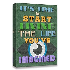 Canvas Wall Art Inspirational Words for Office Painting Artwork for Home Prints Framed - 12x18 inches