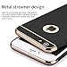 RANVOO iPhone 6s iPhone 6 Case Stylish Slim Hard Case with 3 Detachable Parts for Apple iPhone 6s iPhone 6, CHROME GOLD and MATTE BLACK, [CLIP-ON]