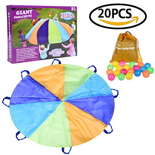 Parachute Fun Little Toys Durable 12 Ft Giant Parachute with