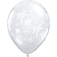 Pioneer Balloon Company Round Solid Latex Balloons, 11", Diamond Clear