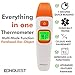 Konquest Medical Digital Forehead and Ear Thermometer for Babies, Children and Adults FDA Approved Clinically Tested with Upgraded Firmware