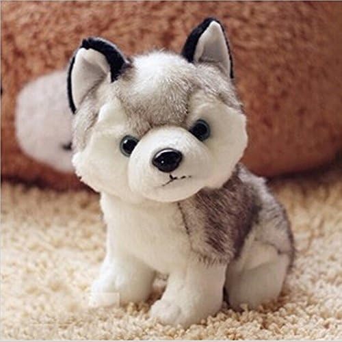 Kawaii 18CM Simulation Husky Dog Plush Toys Soft Stuffed Animals Toys Gifts for Kids Children Birthday Present Free Shipping