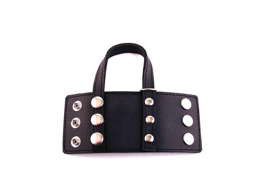 Rouge Garments Adult Leather Ball Stretcher, black & blue