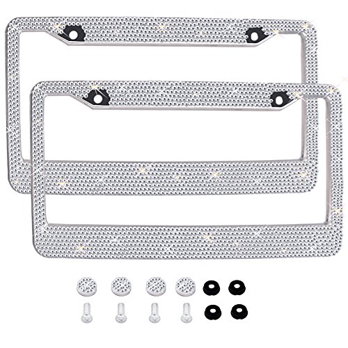 3 Bling+License+Plate+Frames+PACK