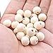 Hagao Natural Wood Beads Round Ball Wooden Loose Beads Unfinished Wood Spacer Beads for Craft-Making 300pcs (12mm)