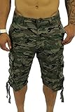 Worior Men's Soft Cotton Multi-Pocket Cargo Shorts