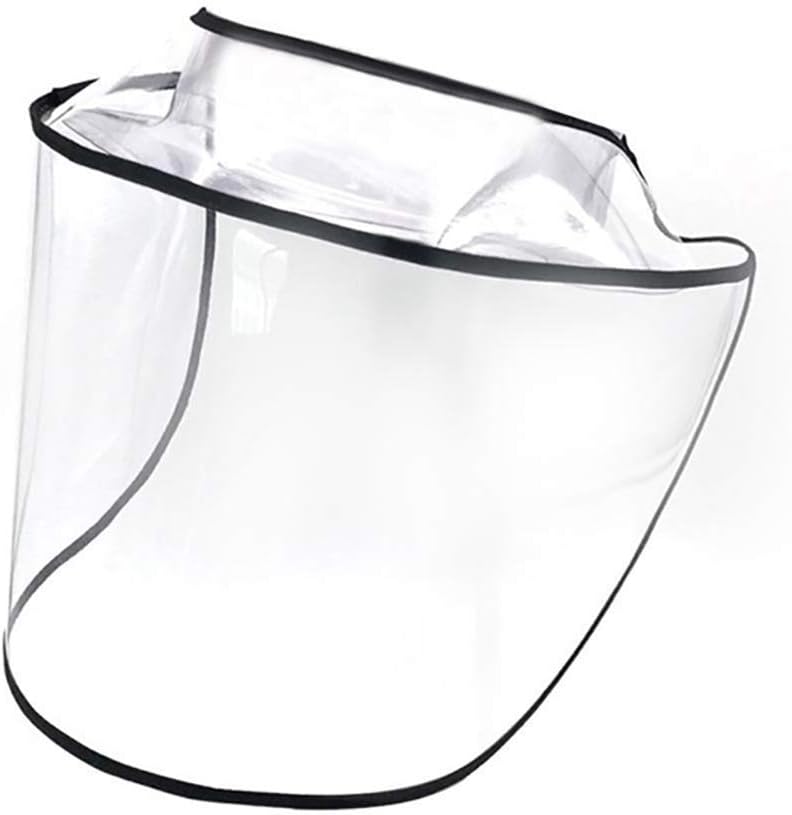 Face Shield Anti-Spitting Hat, Adjustable Safety Face Shields Anti-Saliva Protective Cap,Dustproof Cover Outdoor Splash-Proof Eye Protection White