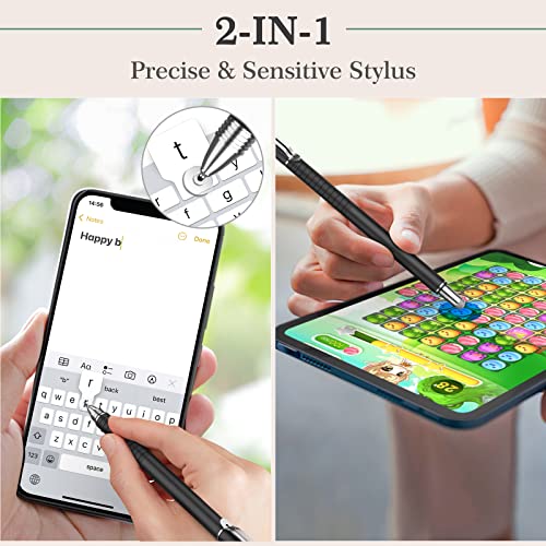 MEKO Universal Stylus,[2 in 1 Precision Series] Disc Stylus Touch