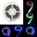 SZMiNiLED LED Pixel Strip 160ics 160leds Ws2801 Dc5v RGB LED Strip 5050 Black PCB Non-waterproof Individually Addressable Digital Strip 16.4ft/5m
