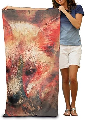 A Splash Of Fox Beach Bath Pool Hooded Extra Large Towels Blanket For Adult