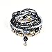 Starshiny Bohemian Beads Multi Strand Textured Stackable Bangle Bracelet Set