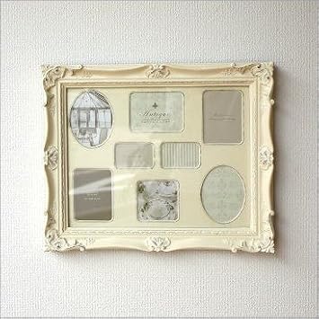 Amazon Co Jp フォトフレーム 壁掛け アンティーク 多面 おしゃれ