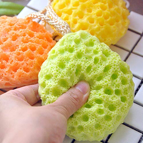 BAIMEI Bath Sponge Loofahs Pouf Shower Sponge for Sensitive Skin Exfoliating Soothing Body Sponge 2 Pack