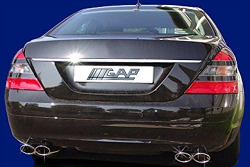 S Class Quad Oval Tailpipe Trim Pieces