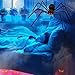 Giant Spider - Giant Spider Decor Scary Furry 43inch Creepy Spider, Hairy Giant Spider Toys For Horror Theme Party Joking Toys Red Eyes and Adjustable Legs