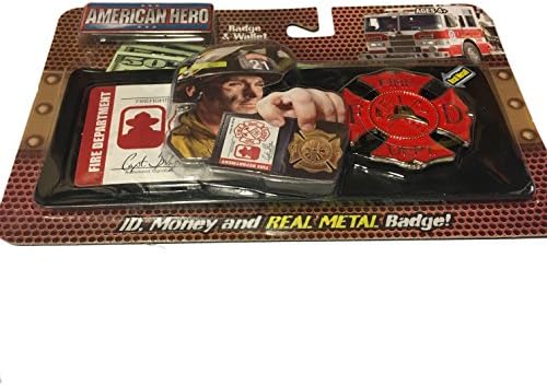 Real American Hero Metal Badge and Wallet Police