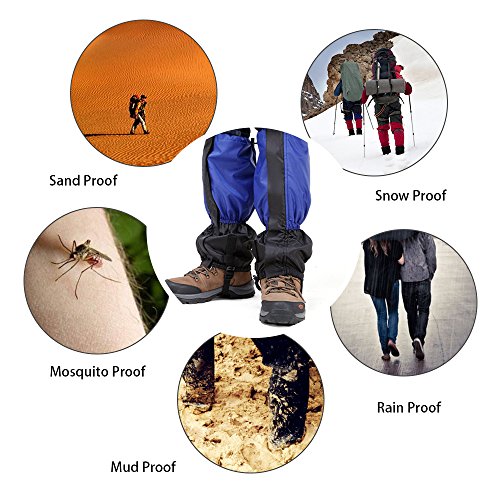 Geekper Snow Gaiters Hiking Camping Mountain Climbing Leg Gaiters Oxford Waterproof Dustproof Antiwater Leg Cover Breathable Anti-bite High Gaiters Leg Protection Guard Boot Guardian - Thumbnail 4