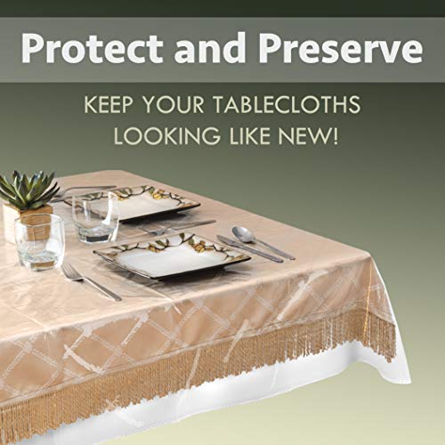 Elaine Karen Clear Plastic Tablecloth 100 Waterproof Table Protector
