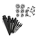 Vcmart 32pcs Ear Stretchers Kit UV Acrylic Tapers and Surgical Steel Plugs Eyelets Gauges Set 12G-00G