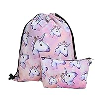 Deanfun Print Drawstring Backpack Rucksack Shoulder Bags Gym Bag (Animals,foods)15"x11" (DS90H90)