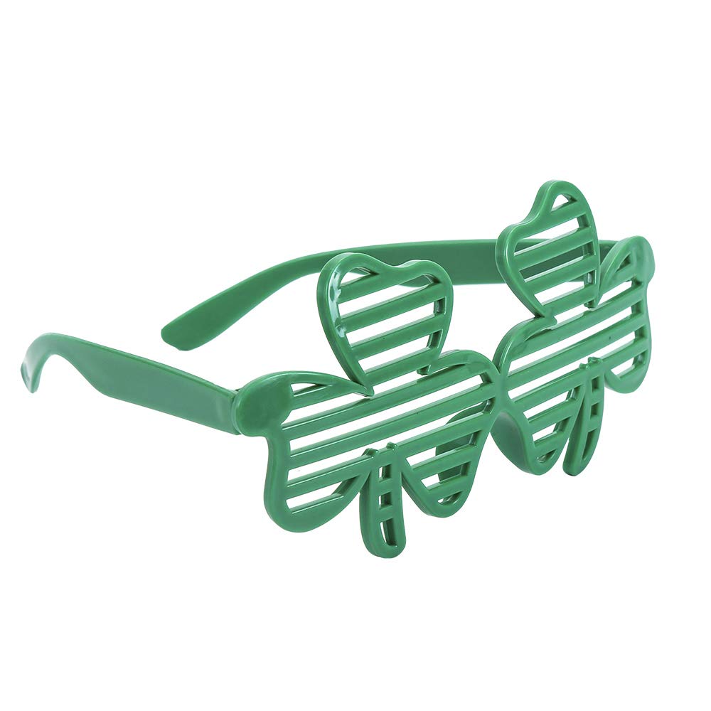 Topfunyy St. Patrick's Day Eyeglasses Irish Shamrock Sunglasses Photo Props Eyewear Costume Accessories for St. Patrick's Day Party Supplies