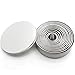 12 pcs Round Stainless Steel Food Grade Cookie Biscuit Cutter Set Circle Baking Pastry Ring Molds for Muffins Crumpets Donuts Scones Christmas Gift
