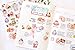 Molang Sticker Ver.1~3 - Cute Rabbit Charactor Diary Scrap Book Scrapbooking Decor Decoration 6 Sheets Lot Korean Stationery (Ver.4)